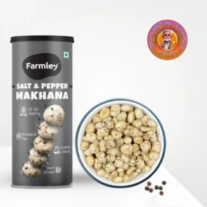 Salt & Pepper Makhana | உப்பு & மிளகு மக்கானா – 55g – Farmley