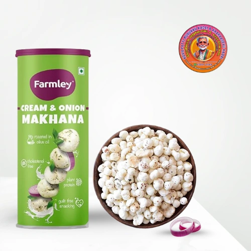 Cream & Onion Makhana | கிரீம் & ஆனியன் மக்கானா – 55g – Farmley