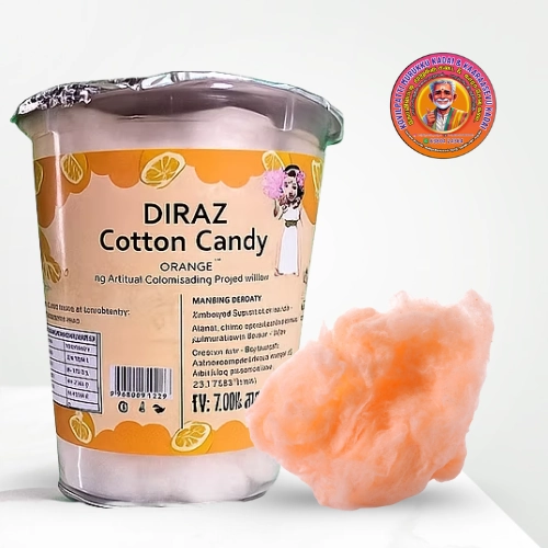 Orange Flavor Cotton Candy | ஆரஞ்சு பஞ்சு மிட்டாய் – DIRAZ