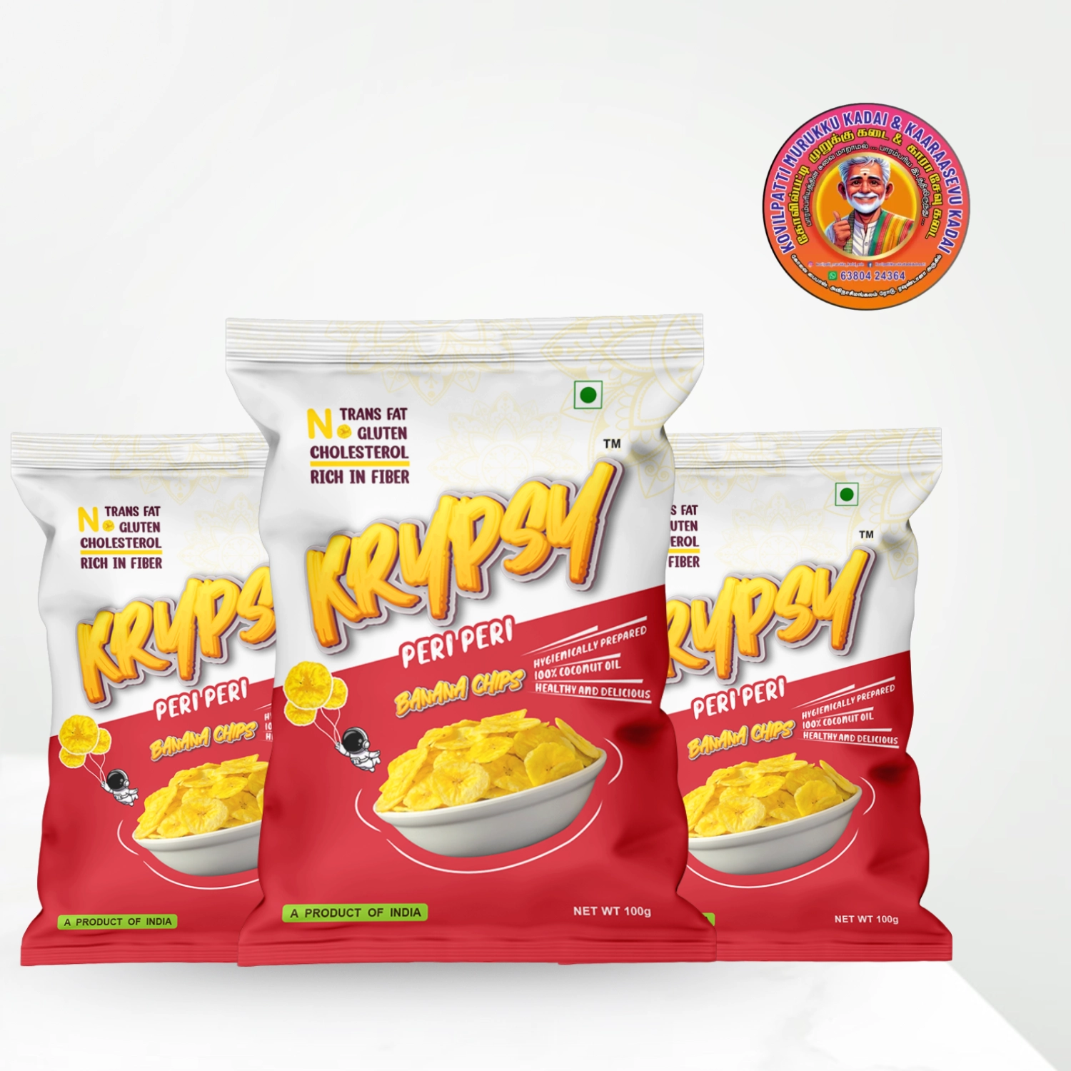 Peri peri Banana Chips