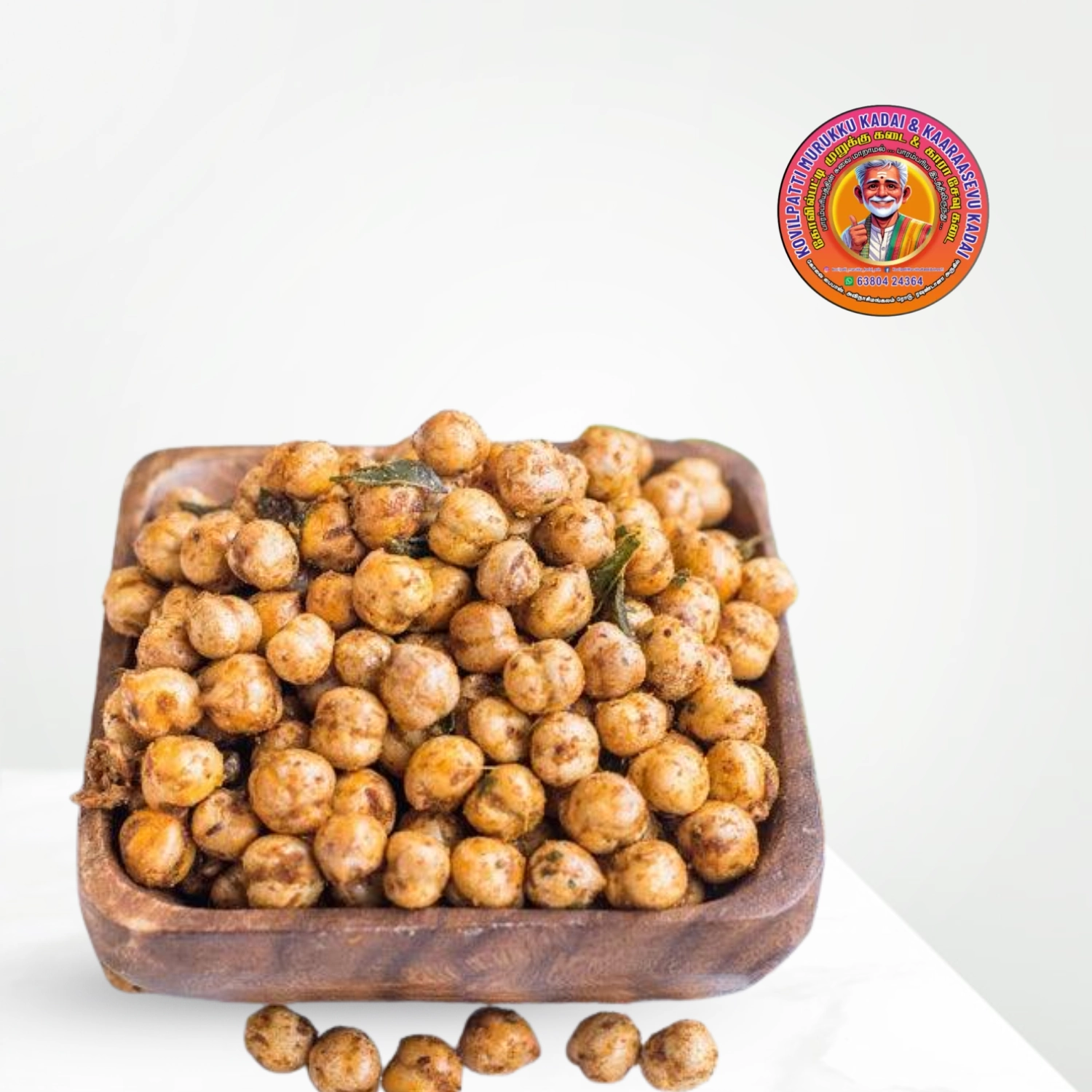 Roasted Kondai Kadalai | வறுத்த கொண்டைக்கடலை – 250g – Mittai Kadai Sattur